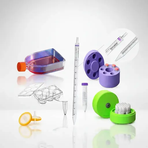 175cm² U-Shaped Angled Neck Cell Culture Flask with Vent Cap